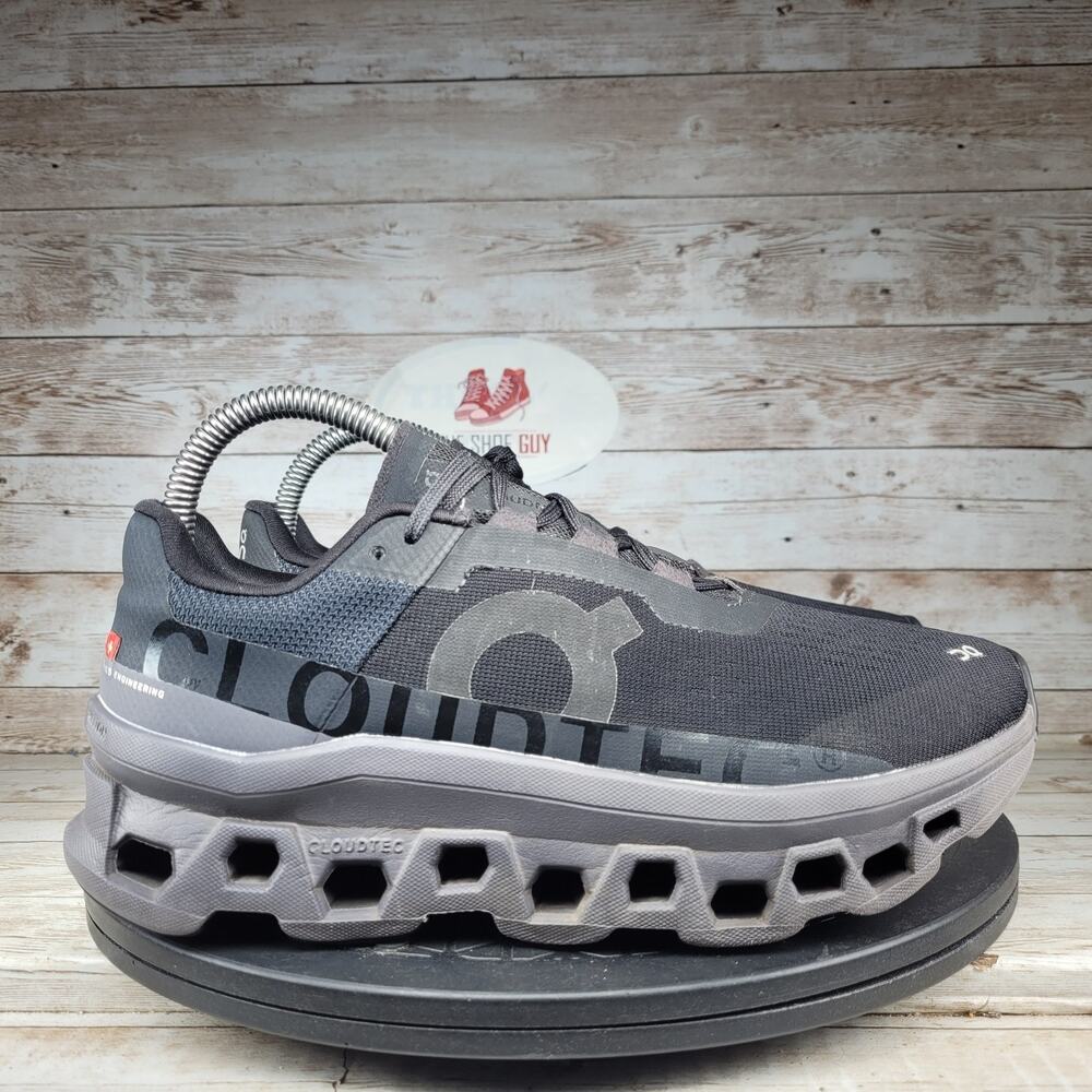 On Cloudmonster Sneakers Women's Size 8 Black Comfort Running Athletic Shoes